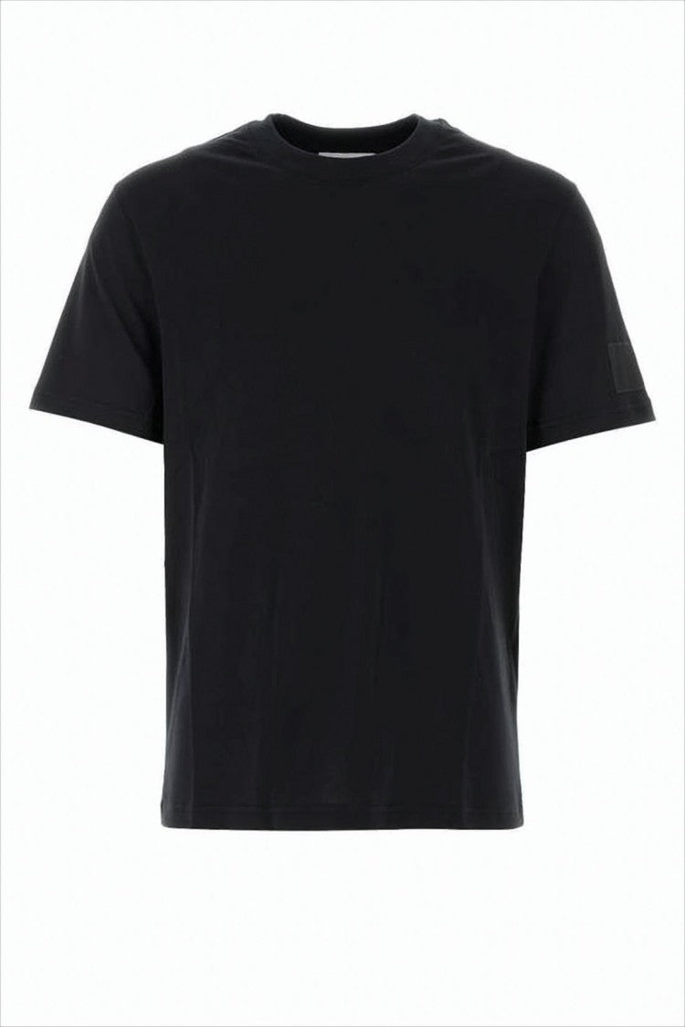 Ami Paris Cropped T-Shirt With Classic Round Neckline