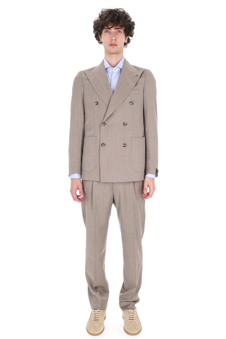 Tagliatore Pino Lerario Herringbone Wool Suit