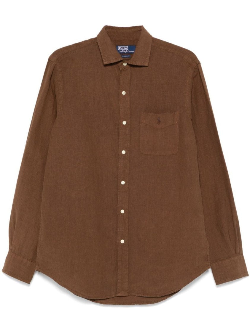 Polo Ralph Lauren Relaxed Fit Linen Long Sleeve Shirt
