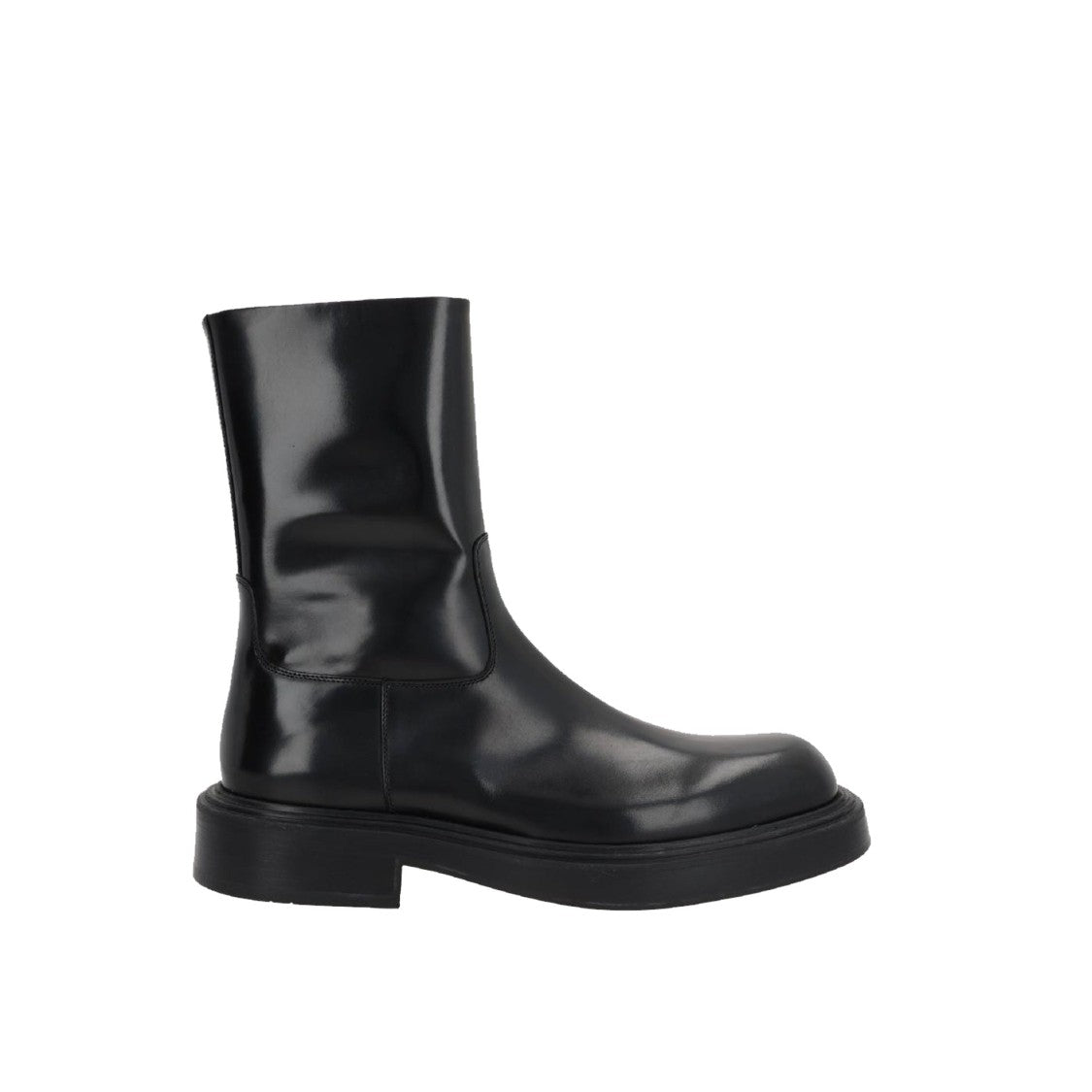 Salvatore Ferragamo Formia Leather Ankle Boots With Side Zip Closure