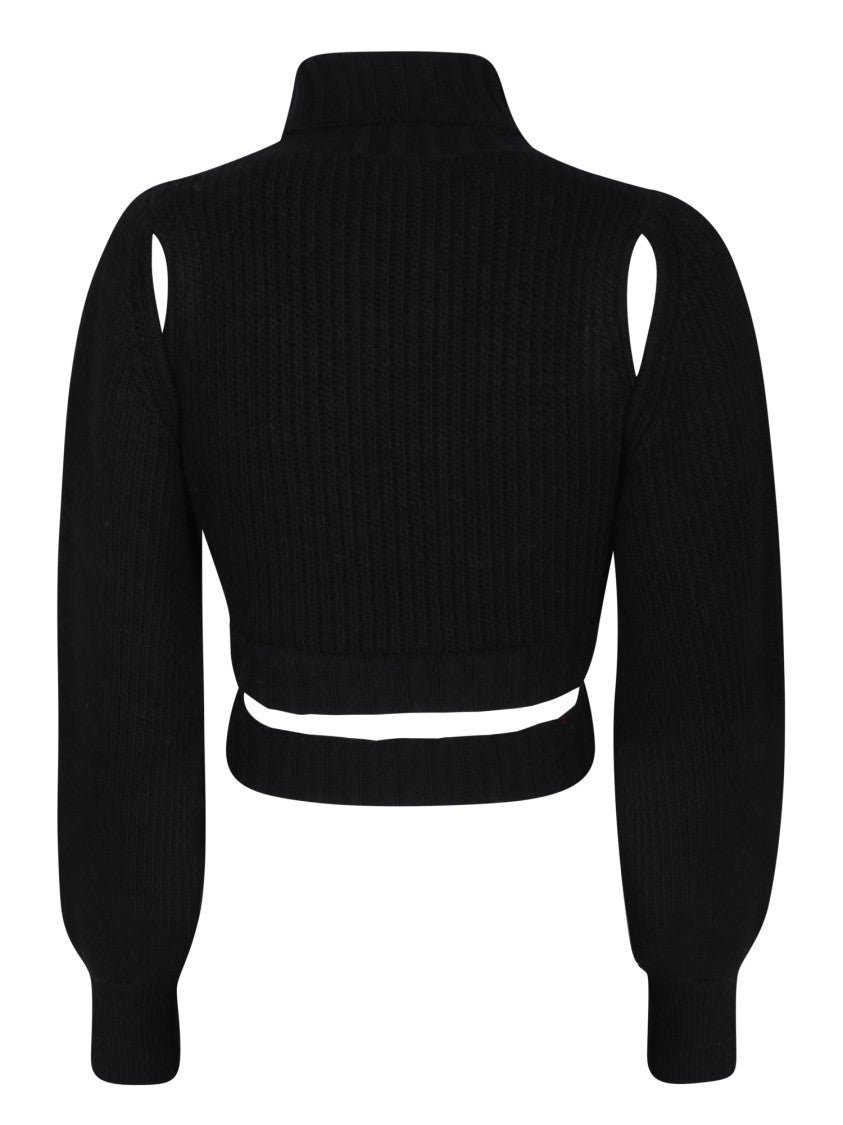 Andreâdamo Ribbed Black Sweater