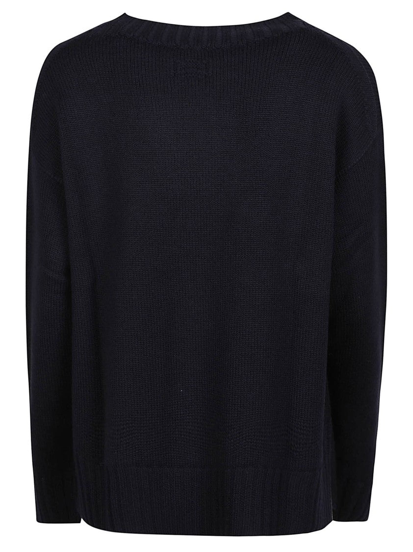 Drumohr Refined Round Neck Sweater In Luxurious Merino Wool