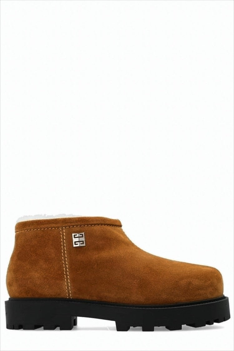 Givenchy Luxurious Suede Ankle Boots With Rugged Sole