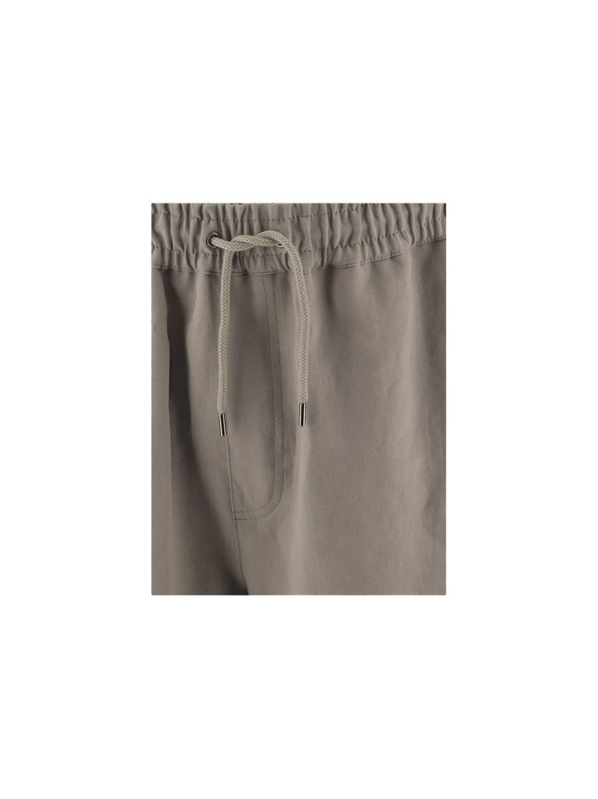 Giorgio Armani Linen Drawstring Shorts With Minimalist Design