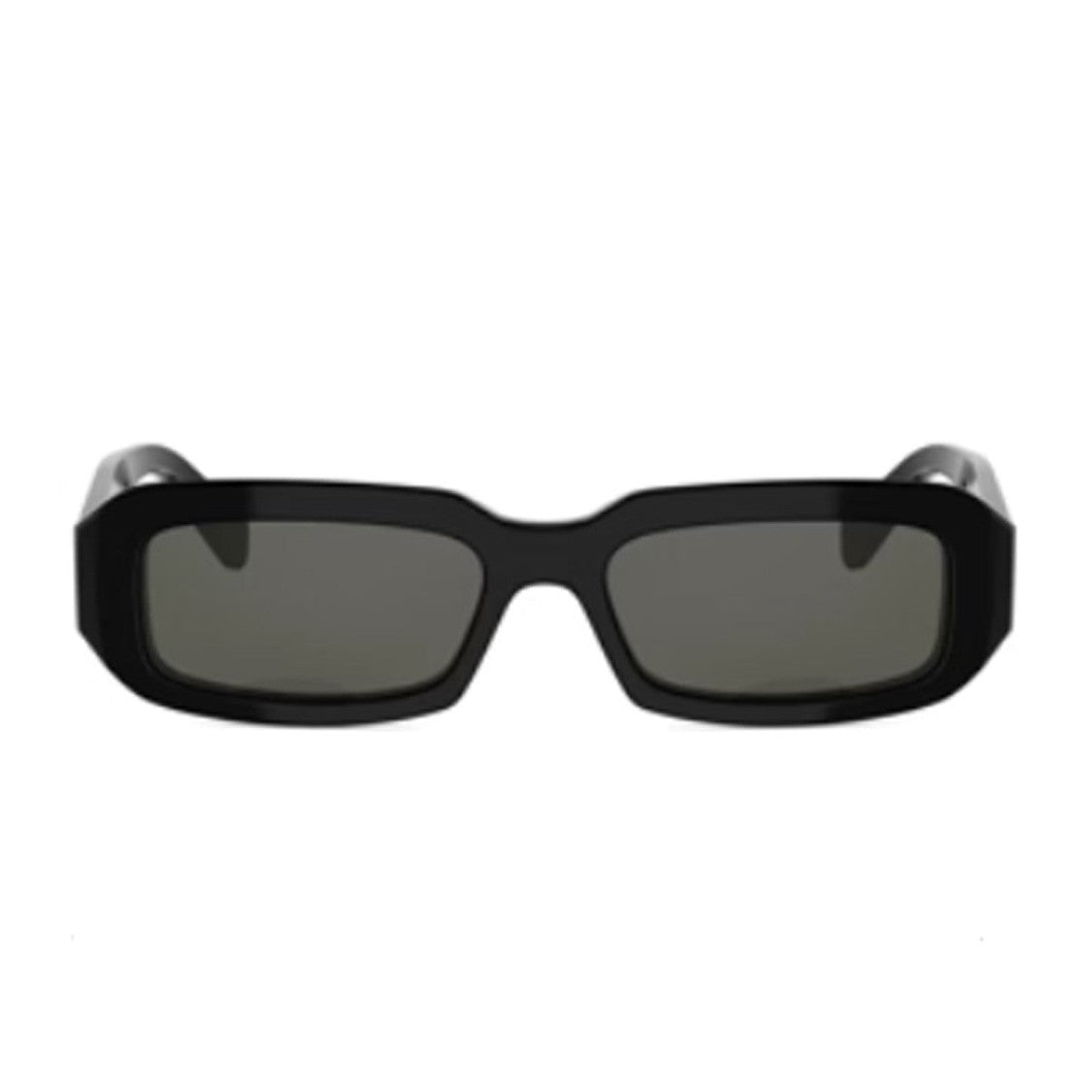 Celine Black Triomphe Acetate Rectangular Sunglasses