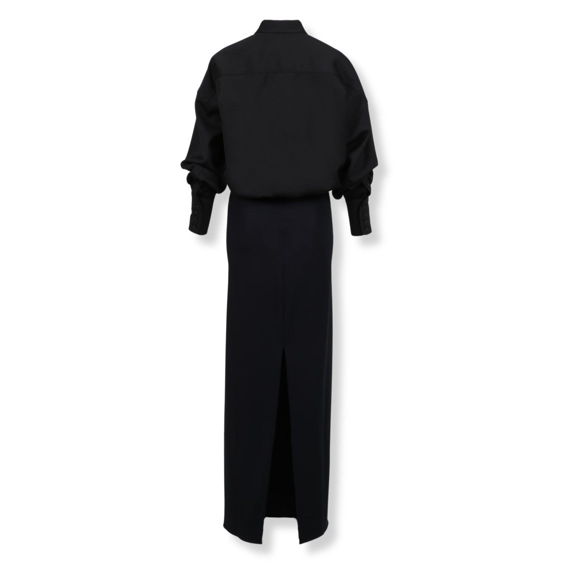 Darkpark Knee-Length Wool Dress With Elastic Waist