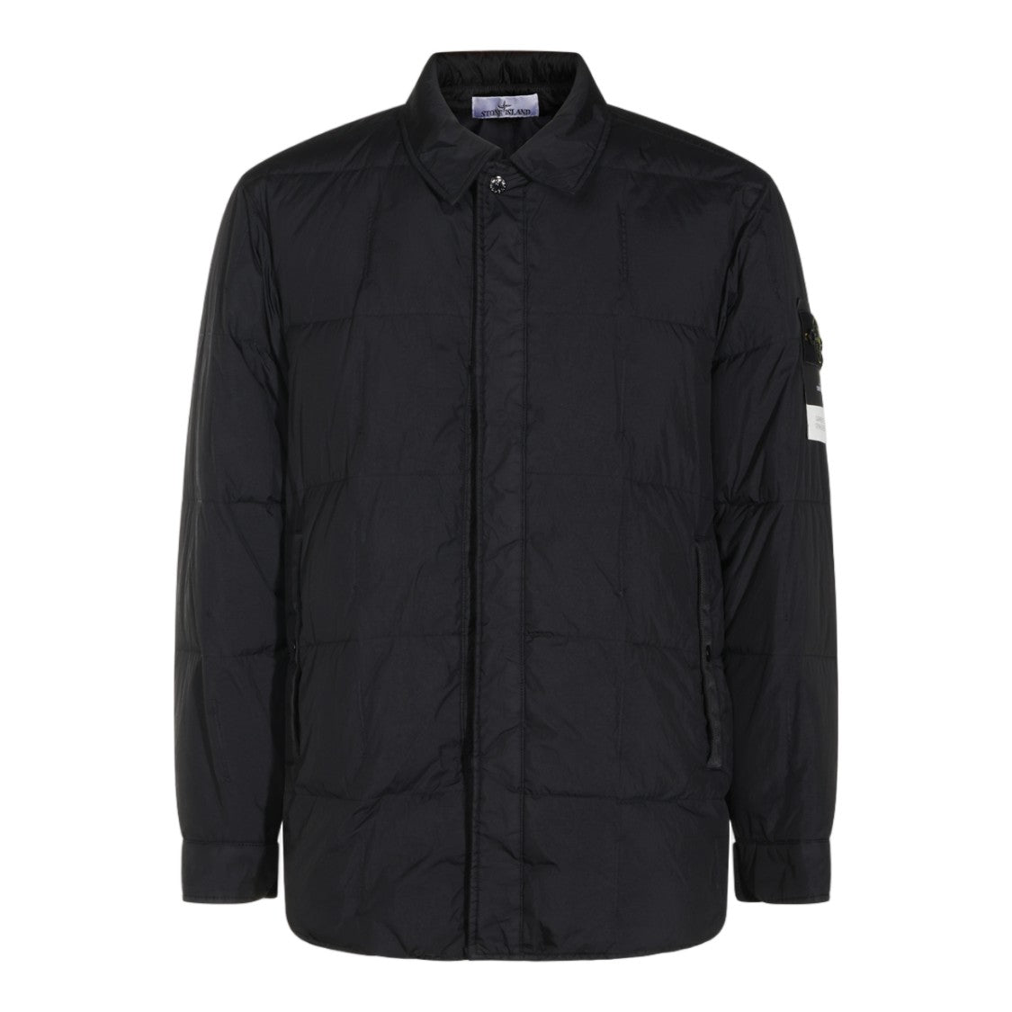 Stone Island Quilted Patch Straight Silhouette Coat