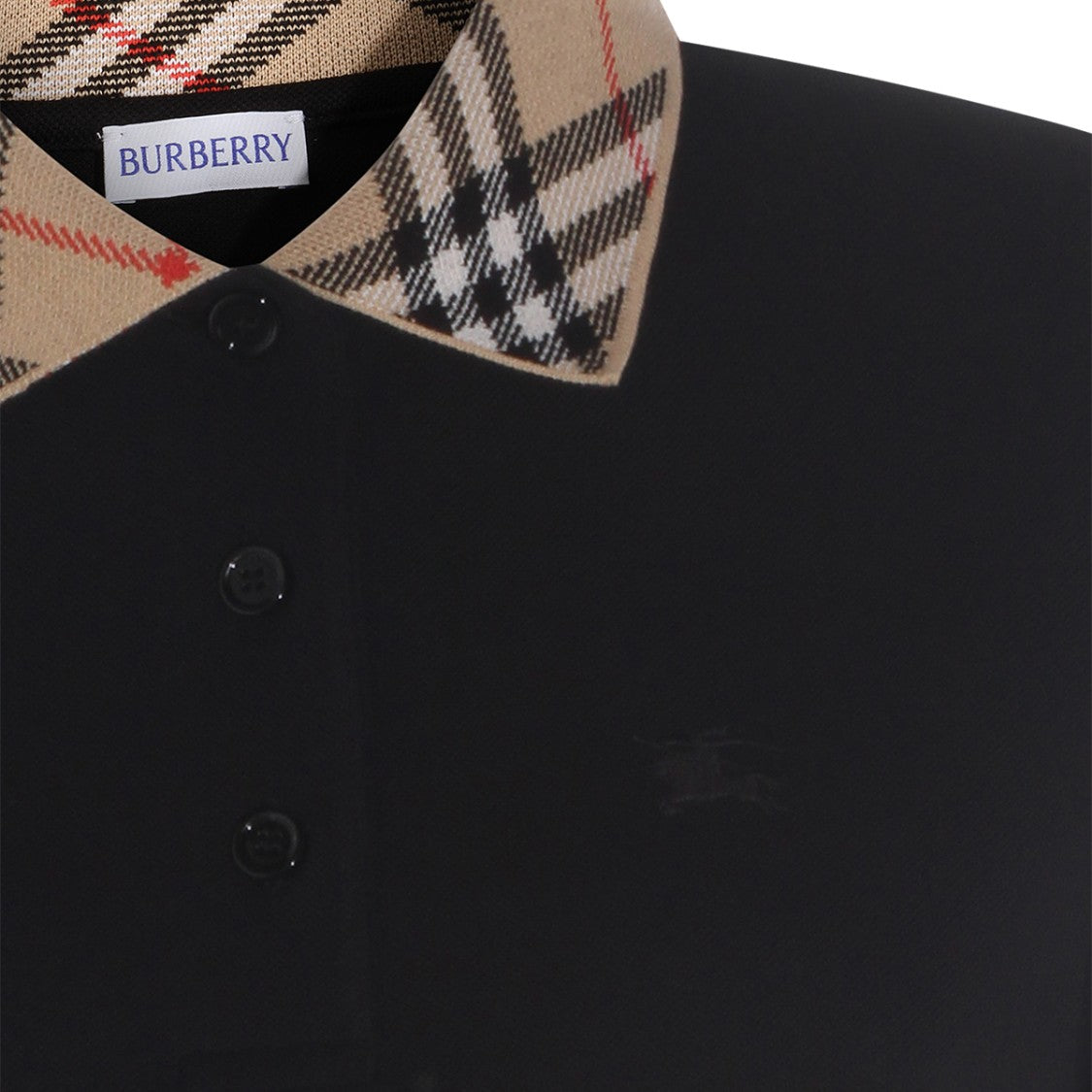 Burberry Check Collar Polo Shirt