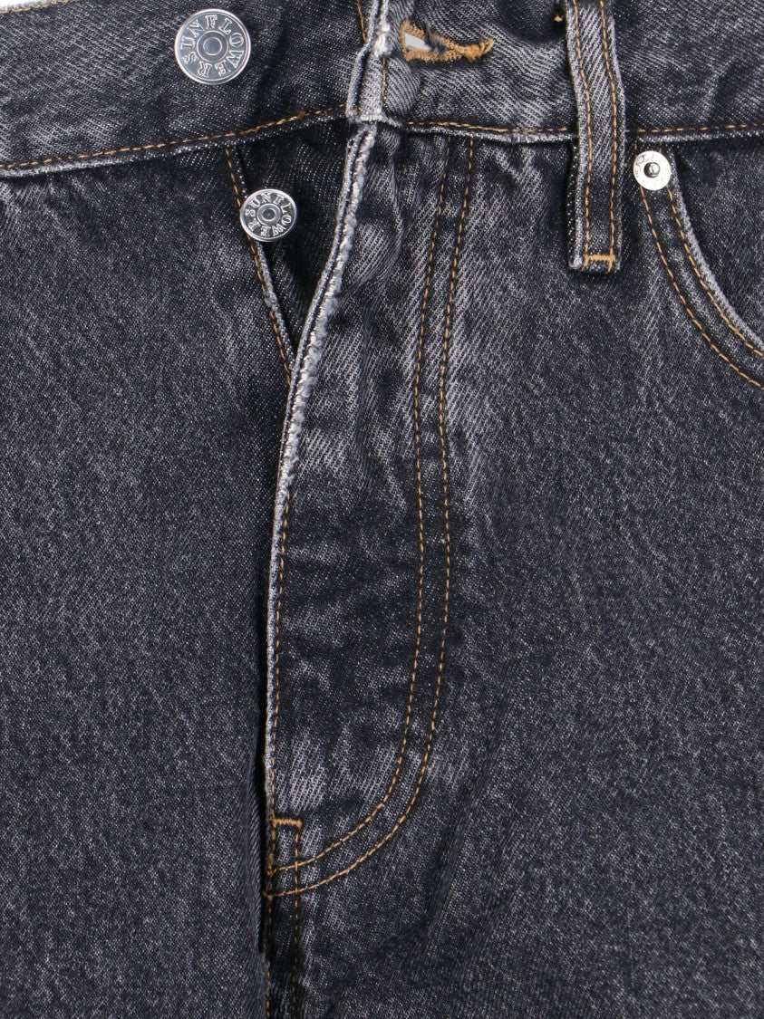Sunflower Black Wide Twist Denim Jeans