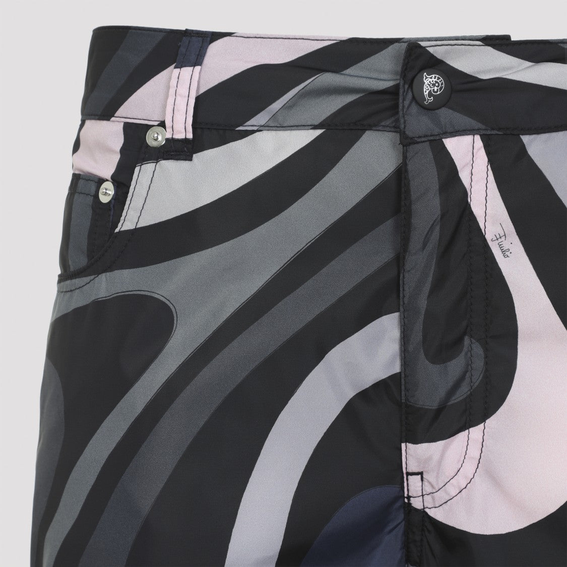 Pucci Black Polyamide Flared Pants