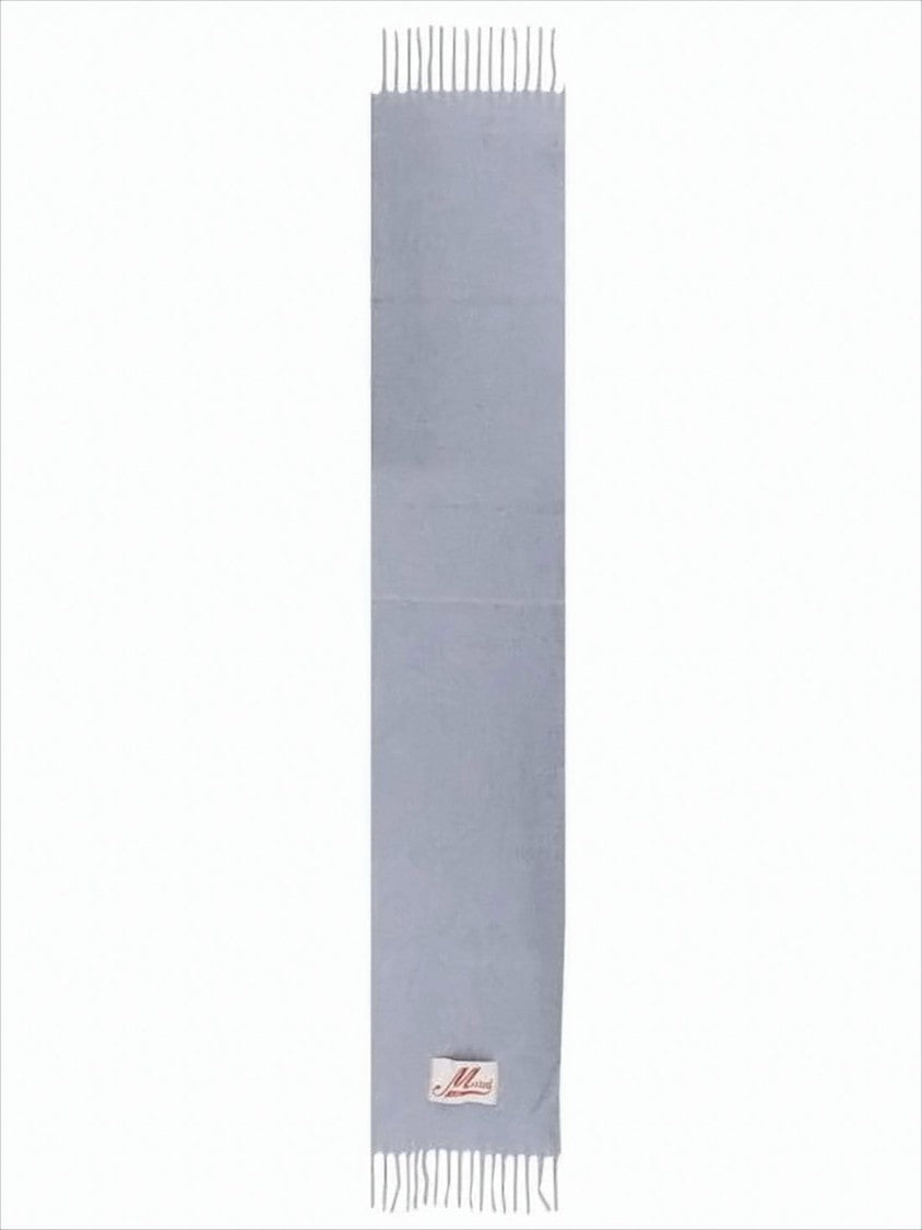 Marni Textured Light Blue Alpaca Blend Scarf