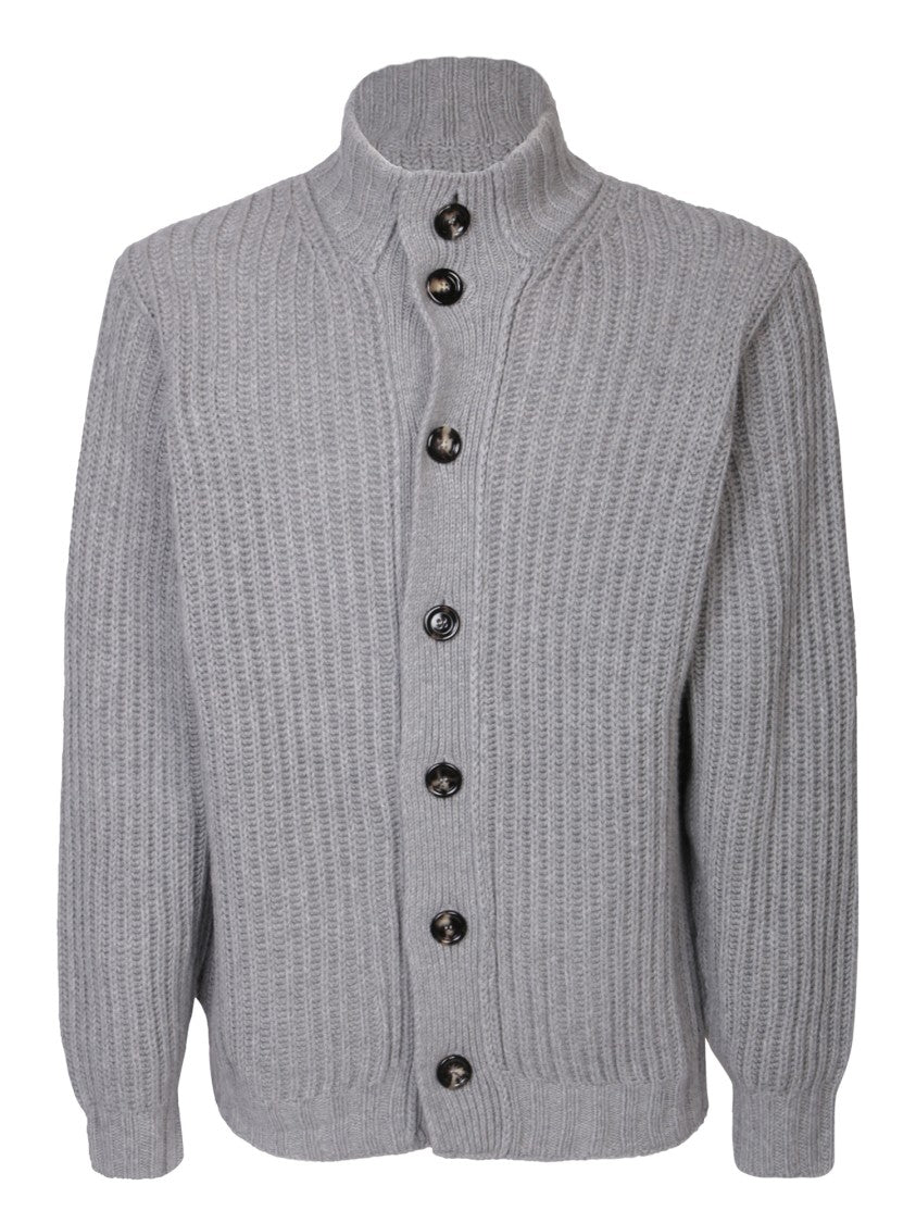 Dell'oglio High Neck Cashmere Cardigan