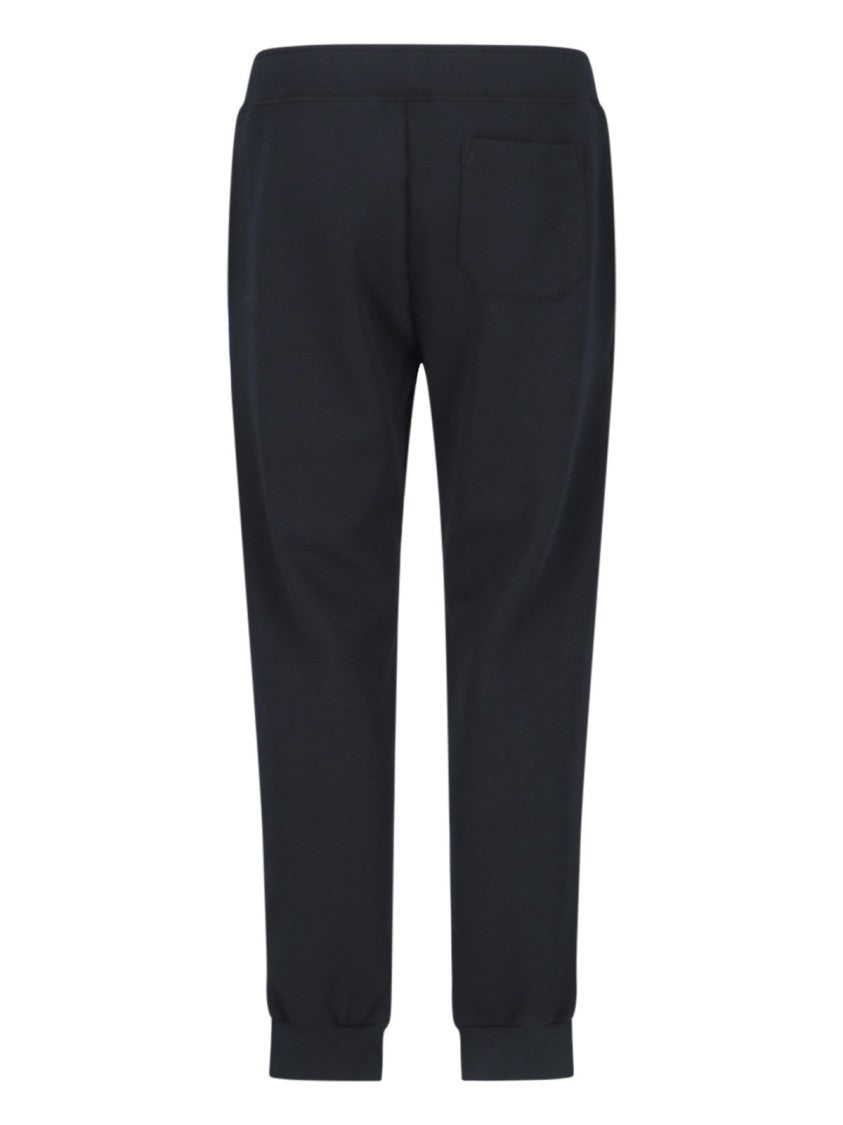 Polo Ralph Lauren Black Elastic Waist Drawstring Track Trousers