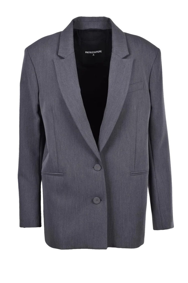 Patrizia Pepe Oversize Jacket - Grey