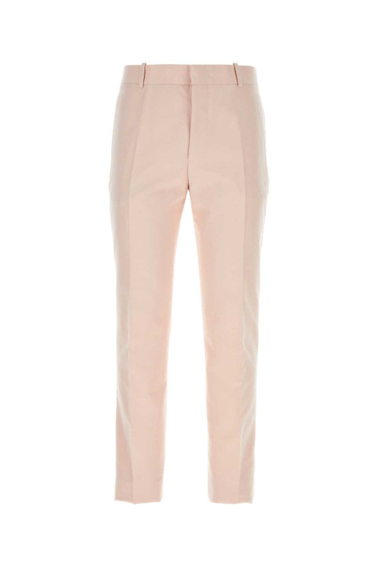 Alexander Mcqueen Pastel Pink Twill Pant