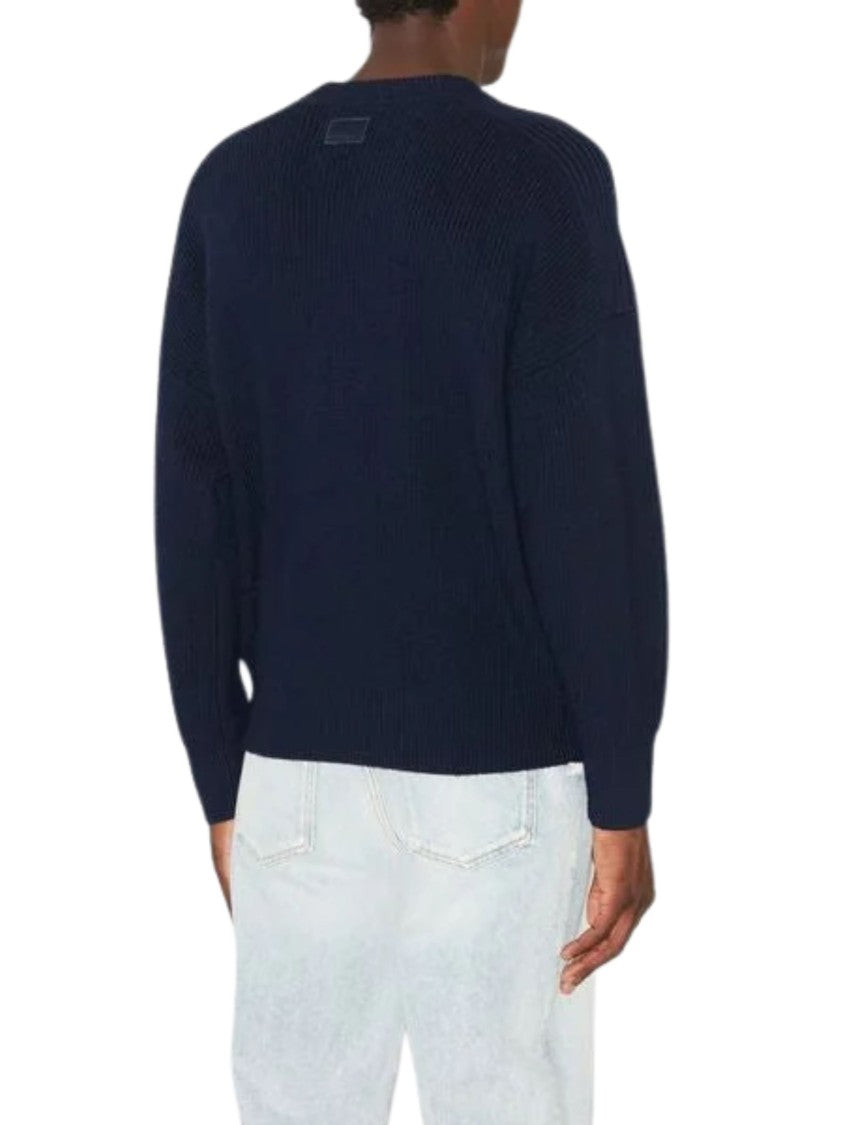 Isabel Marant Chunky Ribbed Knit Crew Neck Sweater