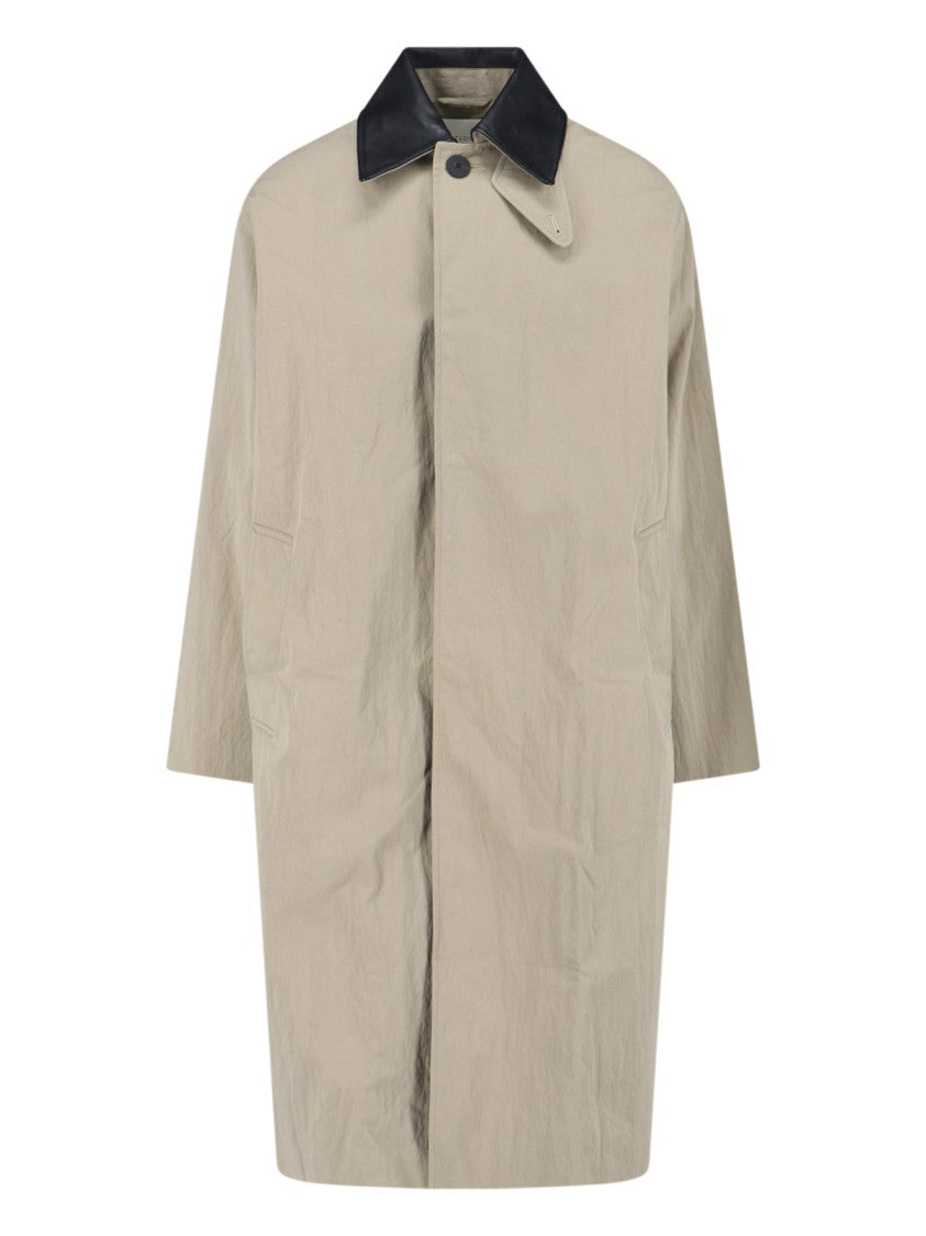 Studio Nicholson Beige Structured Jacket With Minimalist Design