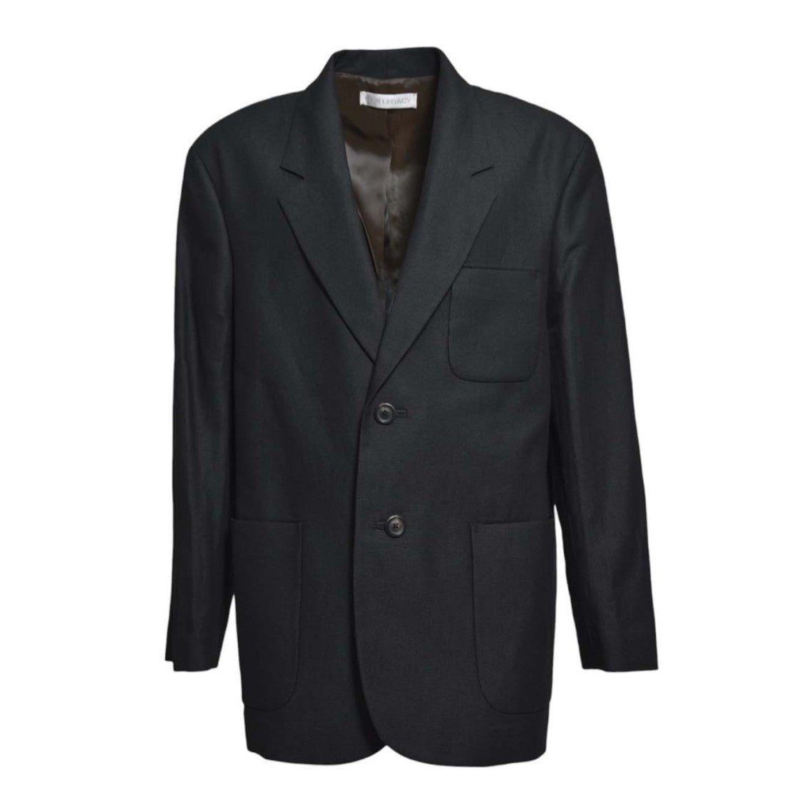 Our Legacy Embrace Black Cotton And Hemp Blazer