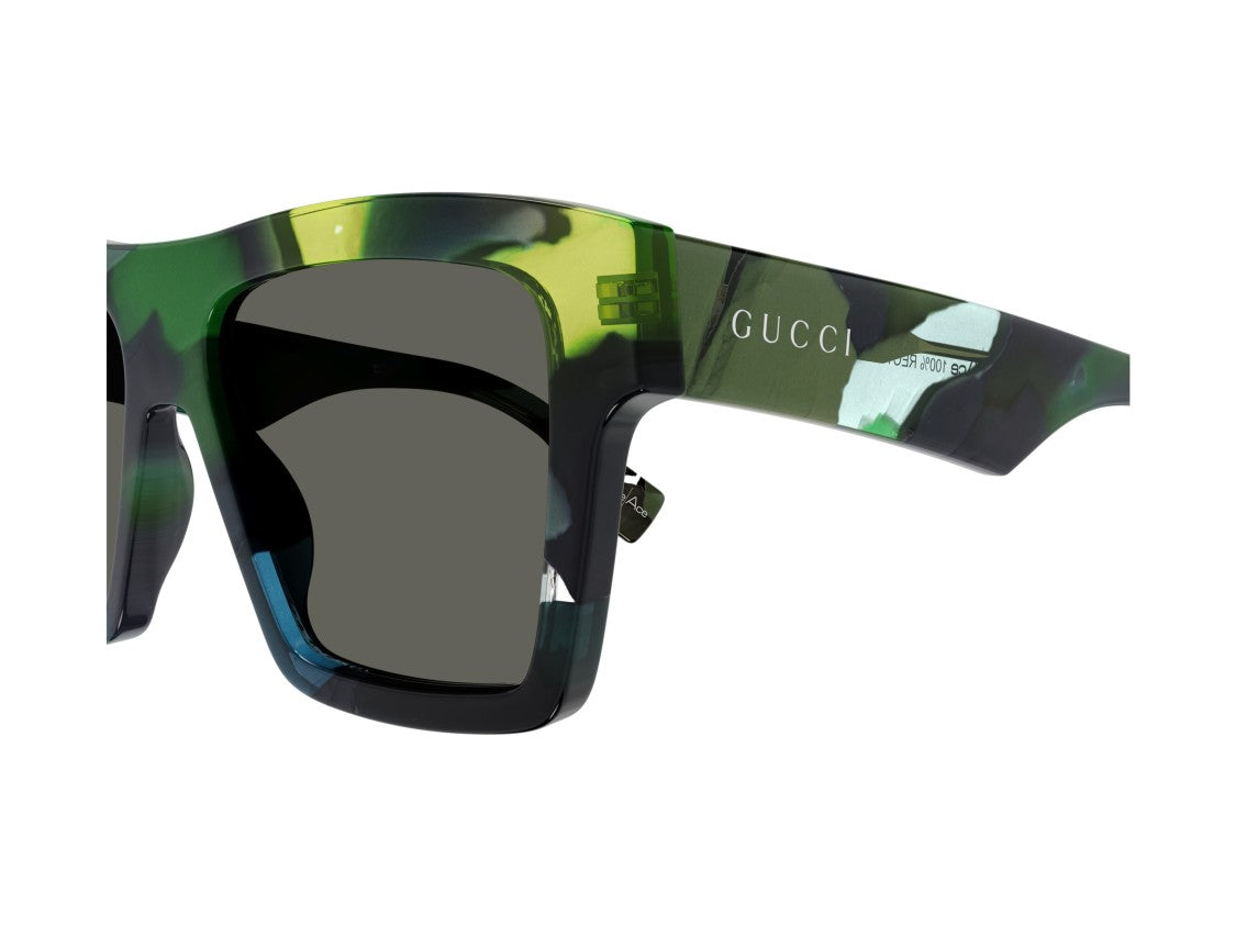 Gucci Gg1623s Marbled Oversized Square Sunglasses