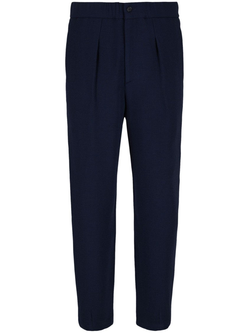 Giorgio Armani Tailored Casual Trousers With Classic Pleated Front