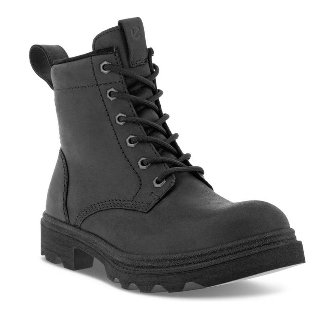 Ecco Grainer Black Robust Nubuck Ankle Boots