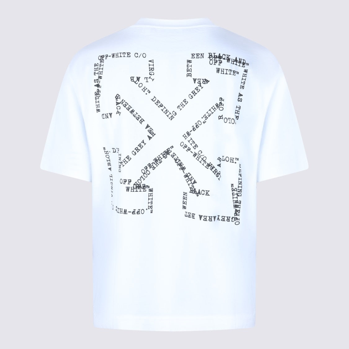 Off-White White Short-Sleeve T-Shirt With Abstract Design