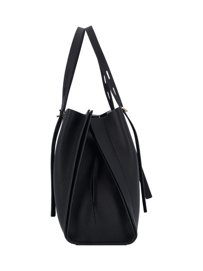 Minobossi Minimalist Black Bag With Structured Silhouette