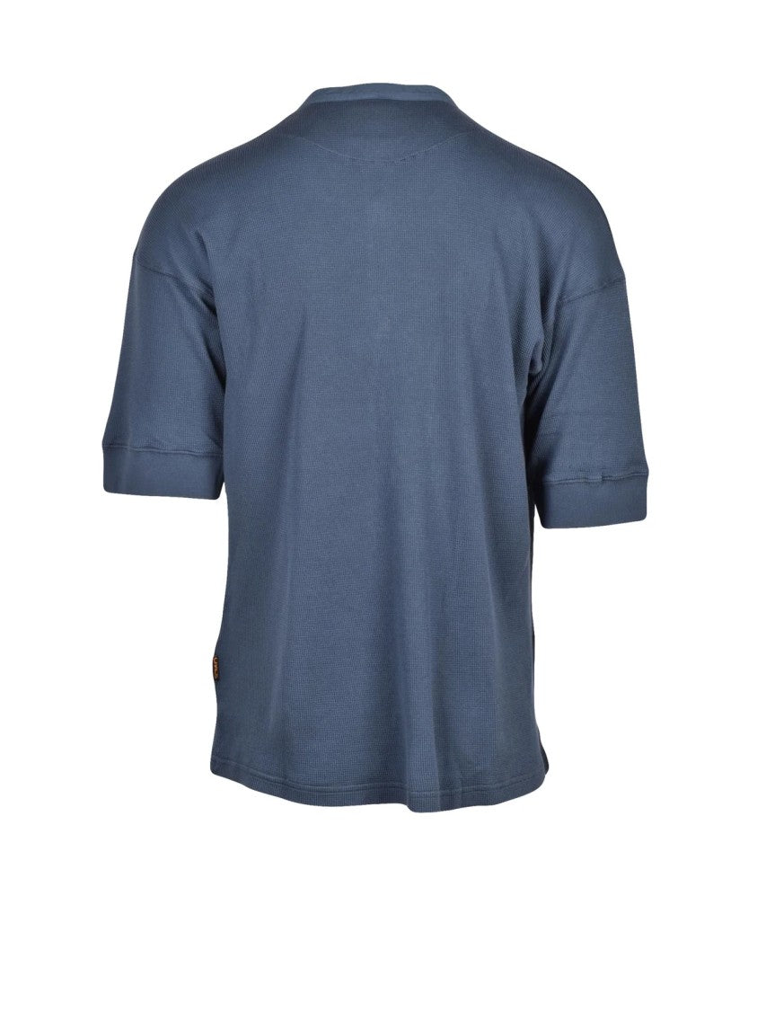 Vivienne Westwood Anglomania Blue Cotton Grandad Serafino T-Shirt