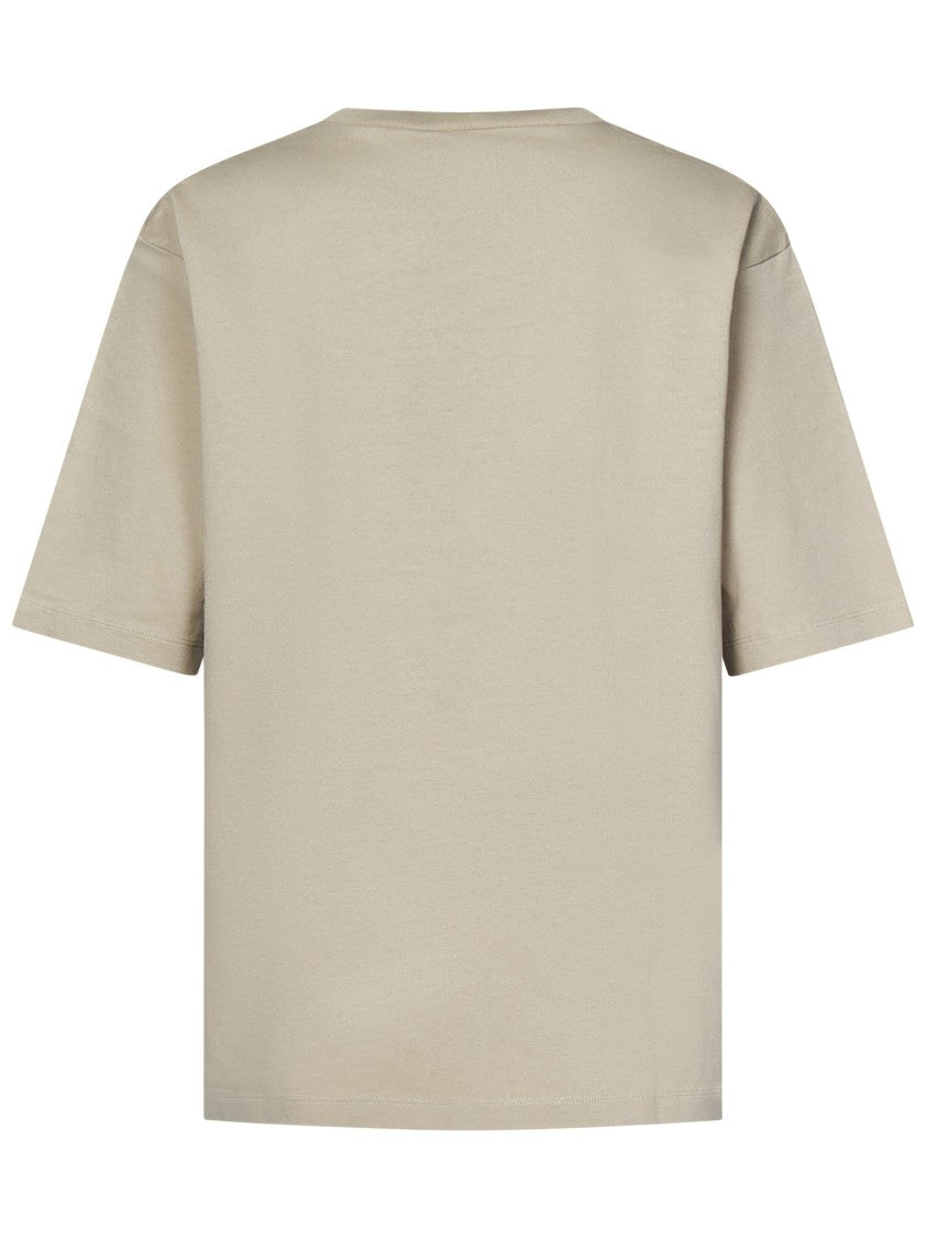 Dsquared2 Loose Fit Beige T-Shirt With Front Print