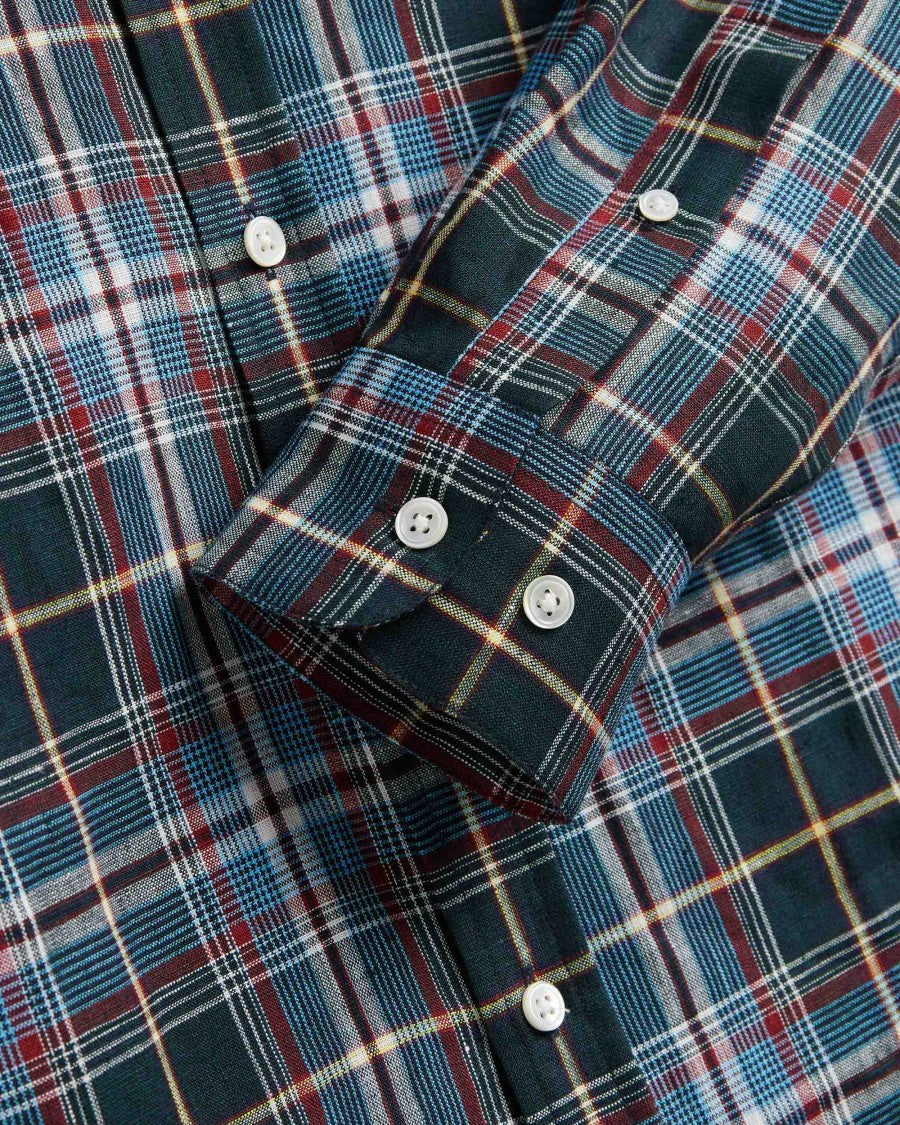 Portuguese Flannel Madras Pure Linen Casual Shirt