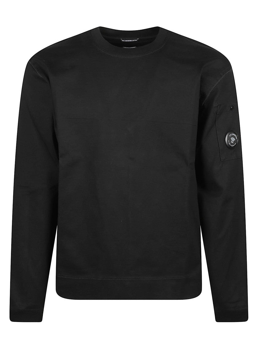 C.P. Company Long Sleeve Lens Black Cotton T-Shirt