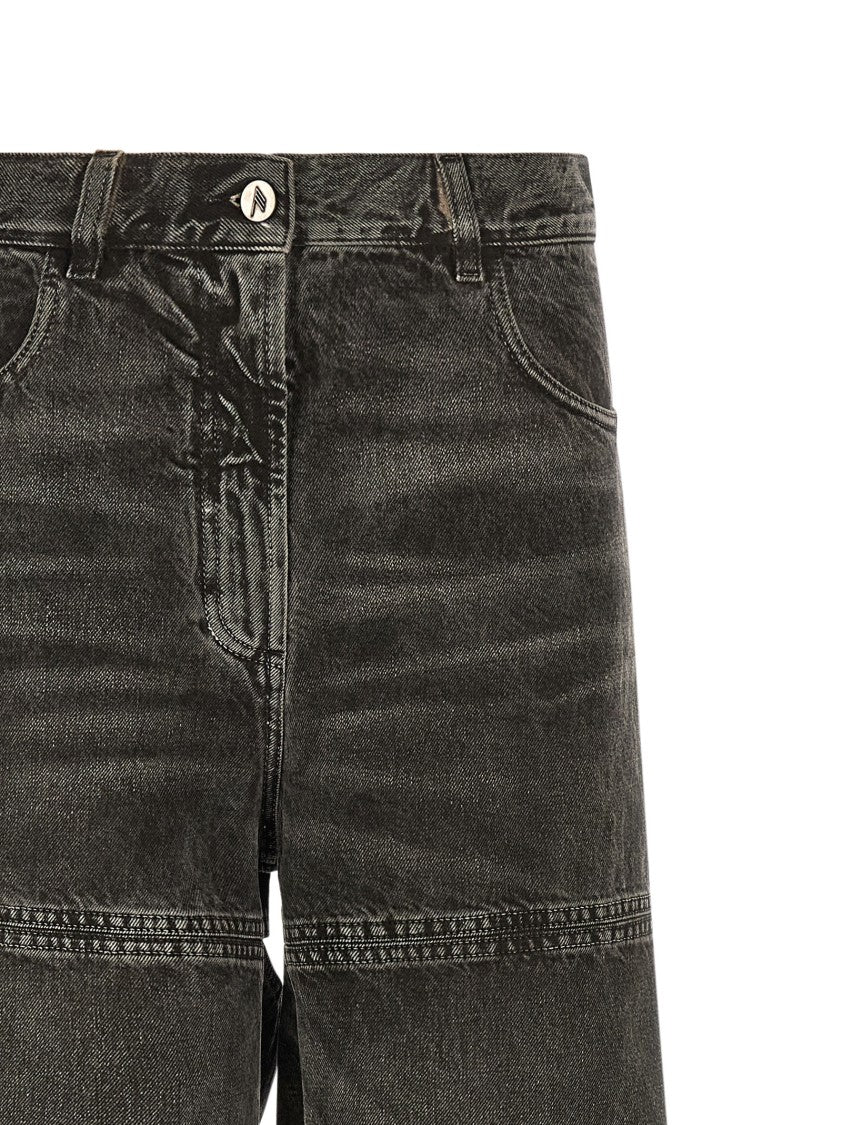 The Attico Stonewashed Denim Jeans