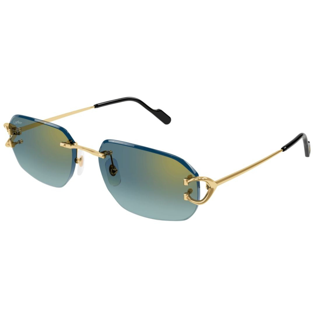 Cartier Rimless Gradient Lens Sunglasses With Loop Detail