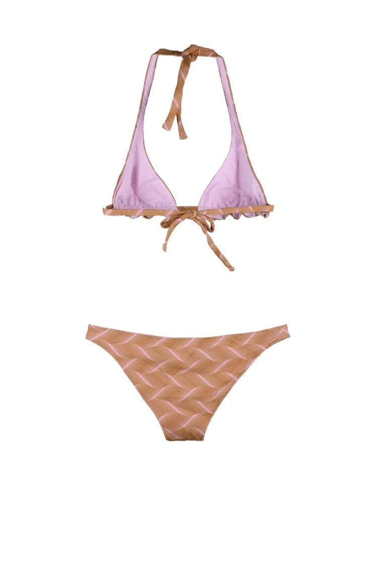 Sucrette Two-Piece Halter Neck Swimsuit