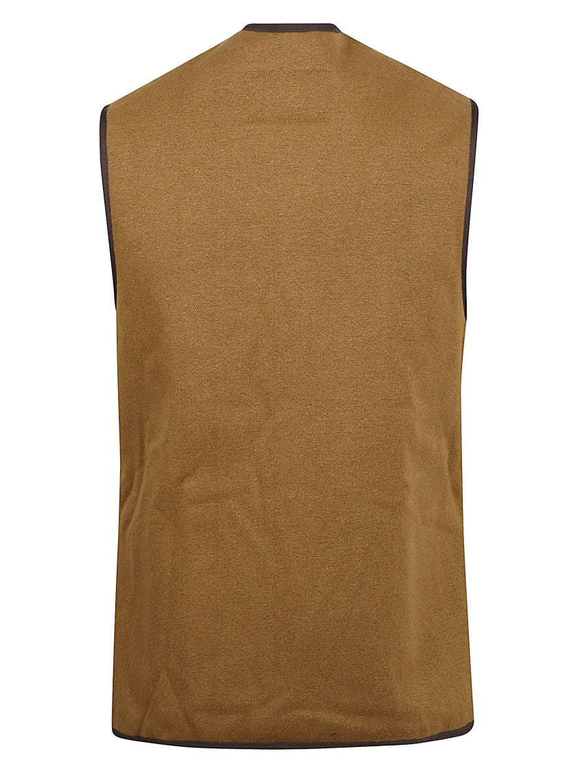 Barbour Cognac Brown Faux Fur Interior Barbour Vest