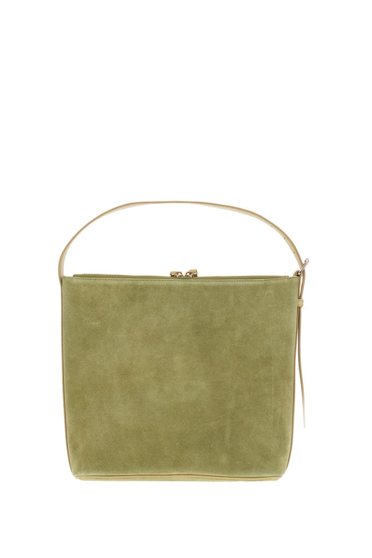 A.P.C. Green Vera Suede Shoulder Bag