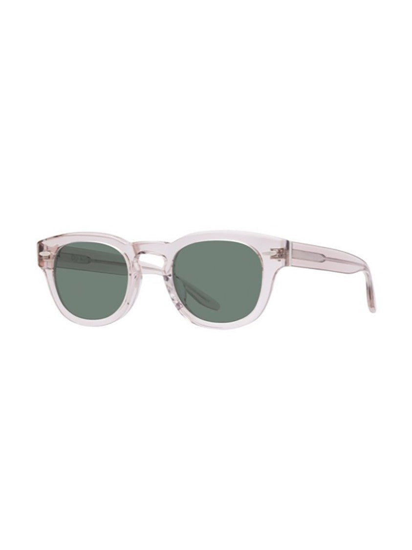 Barton Perreira Demarco Translucent Rectangular Green Sunglasses