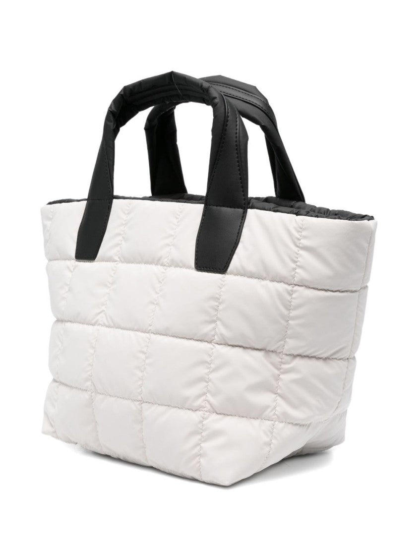 Veecollective Quilted Nylon Handbag With Detachable Strap