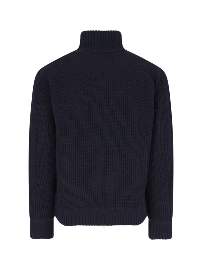 Carhartt Wip Black Banley Padded High-Neck Wool-Blend Jacket