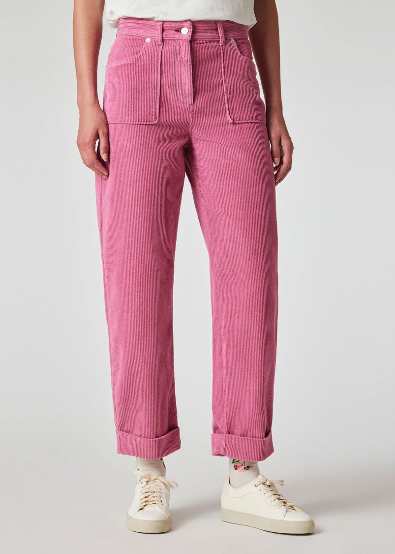 Paul Smith Corduroy Trousers With Barrel Leg Shape