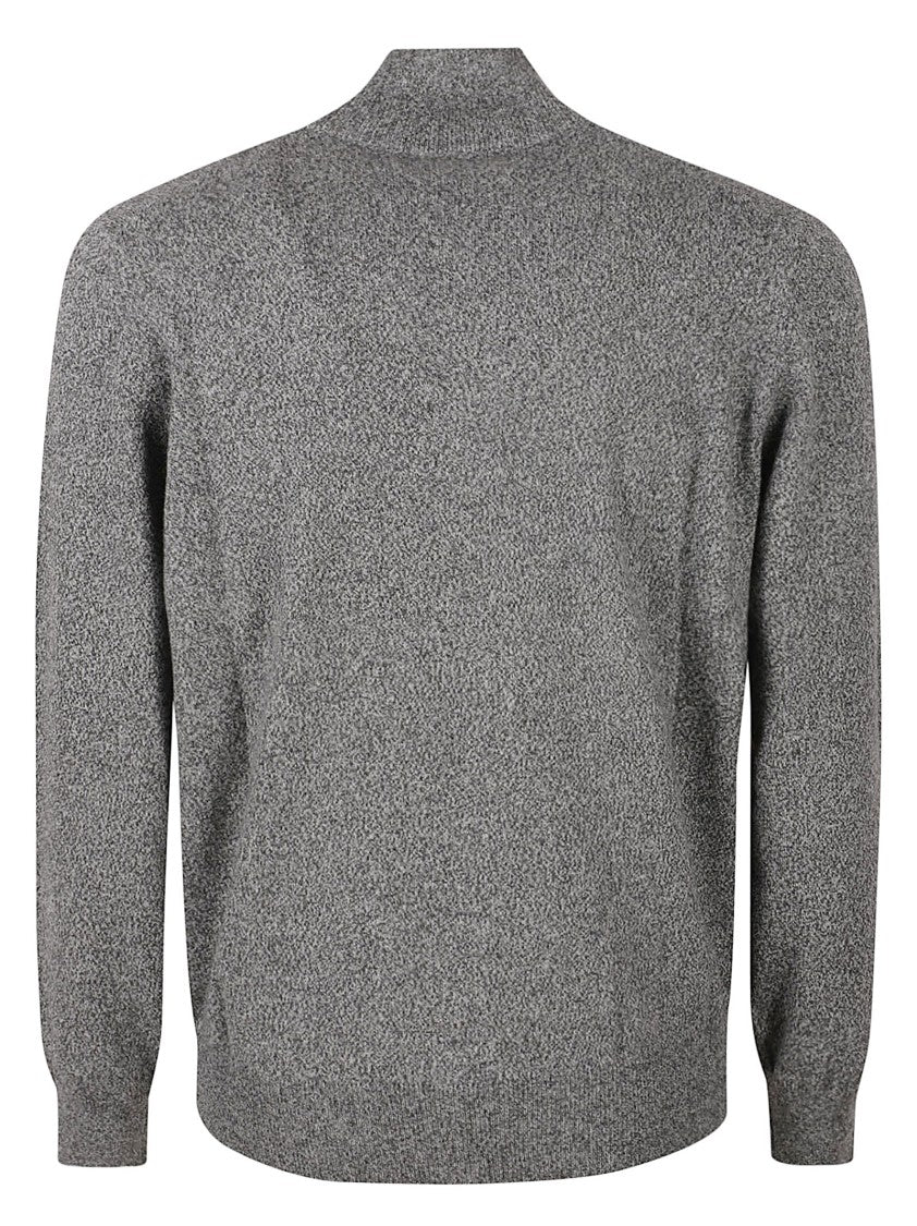 Brunello Cucinelli Full-Zip High Collar Cashmere Sweater