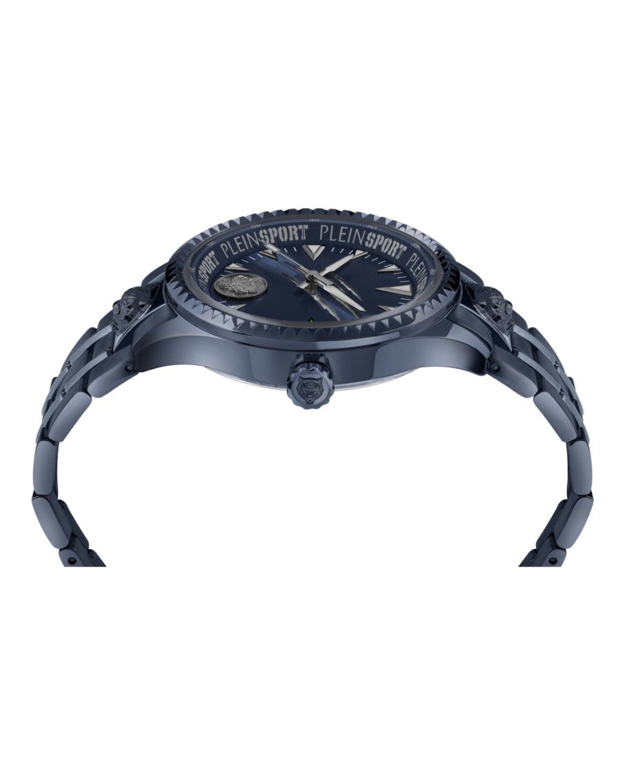 Plein Sport Lineman Bracelet Watch With Ip Blue Accent And Enamel Dial