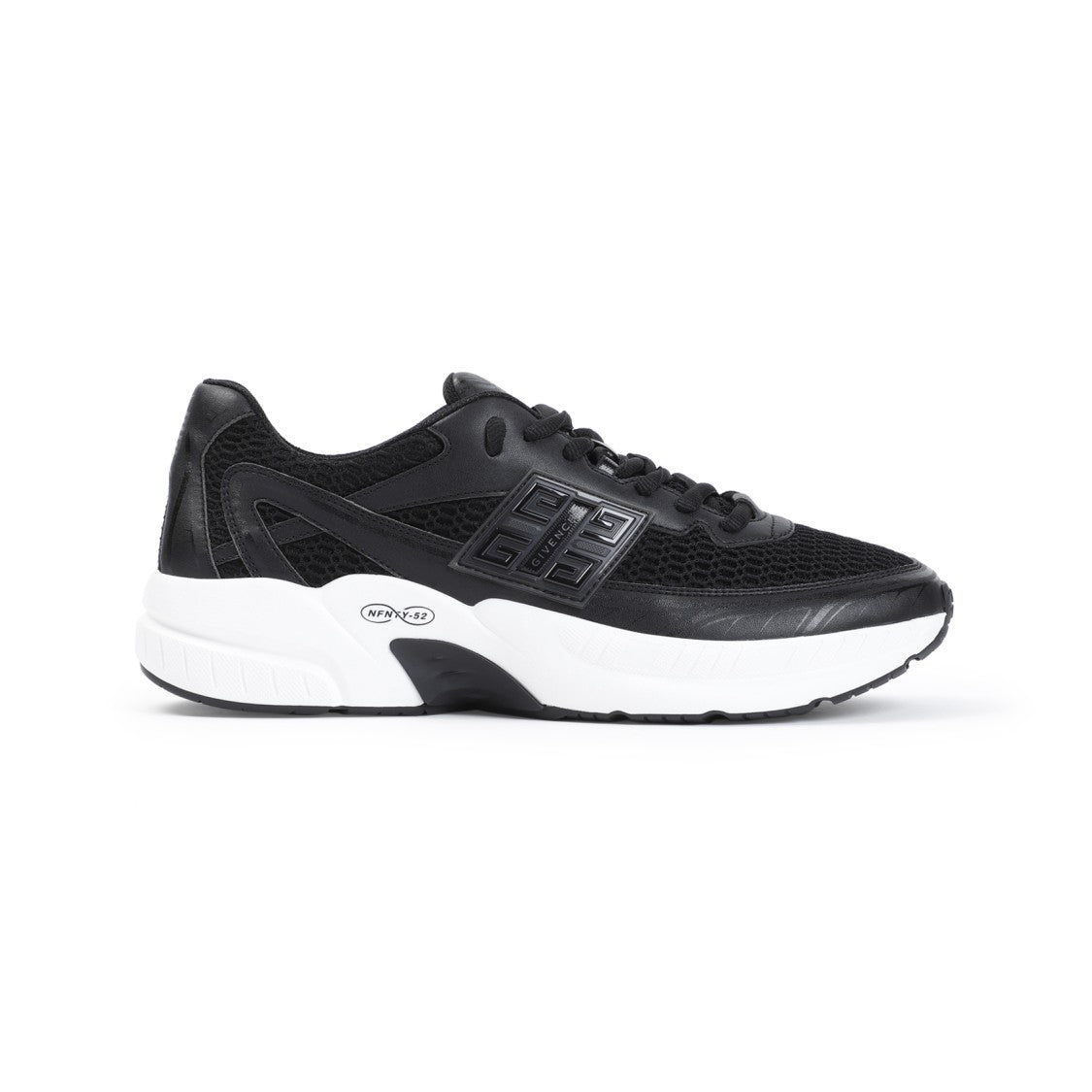 Givenchy Nfnty-52 Low Top Runners Black Polyester Sneakers