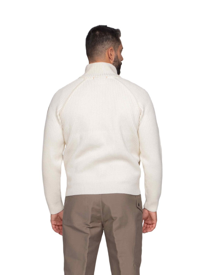 Pjs Parajumpers Quilted Padded Jacket With Ribbed Back And High Collar