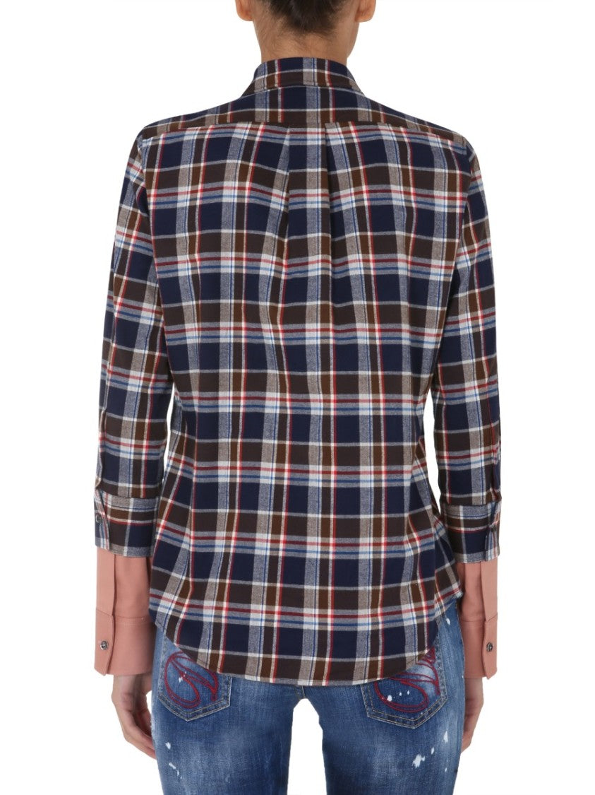 Dsquared2 Front Button Flannel Shirt