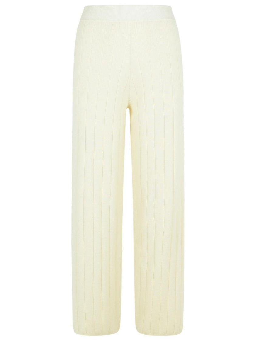 Max Mara 'Jardin' White Cachemire Jogger Pants