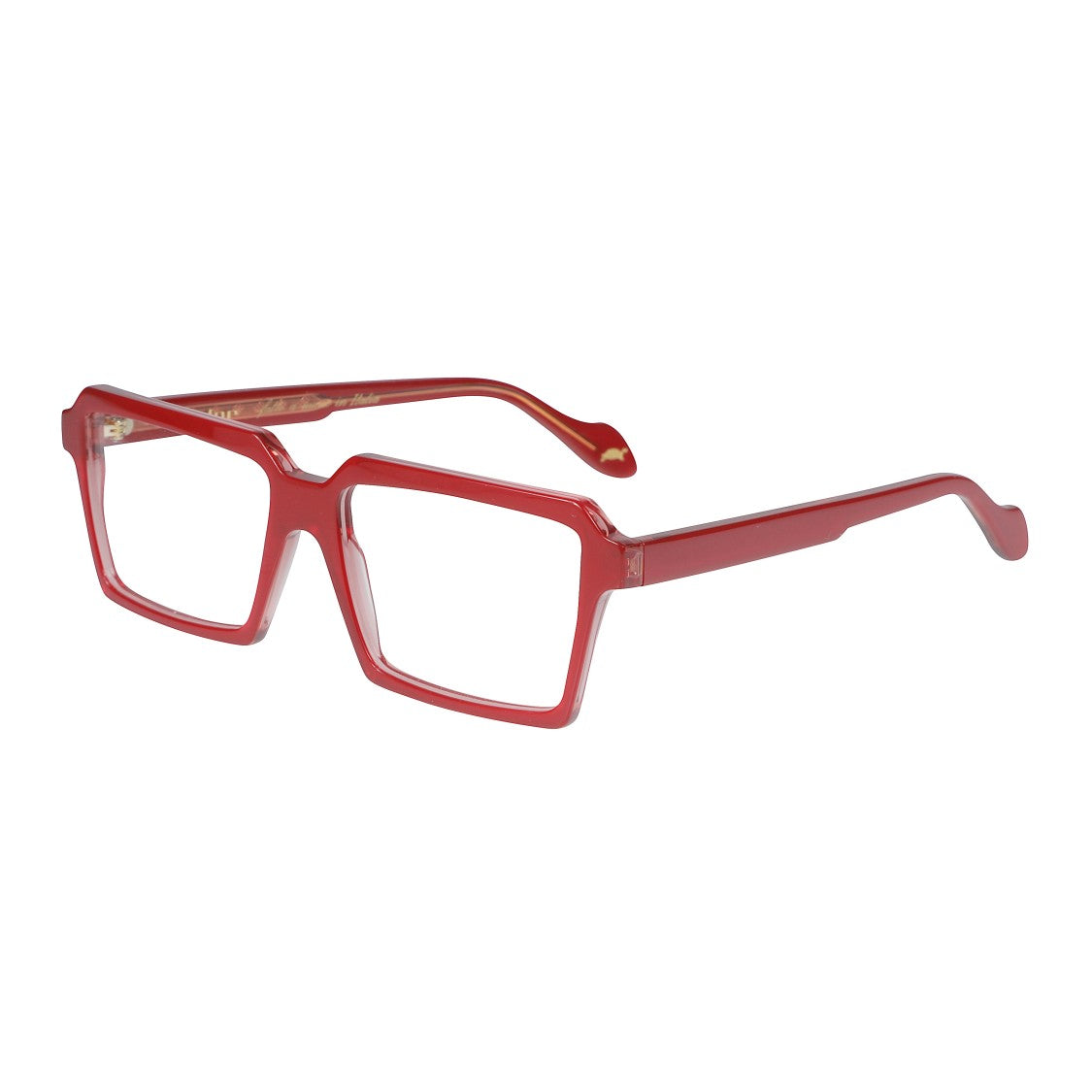 Kador Disko Light Geometric Square Frame Eyeglasses With Angular Bridge