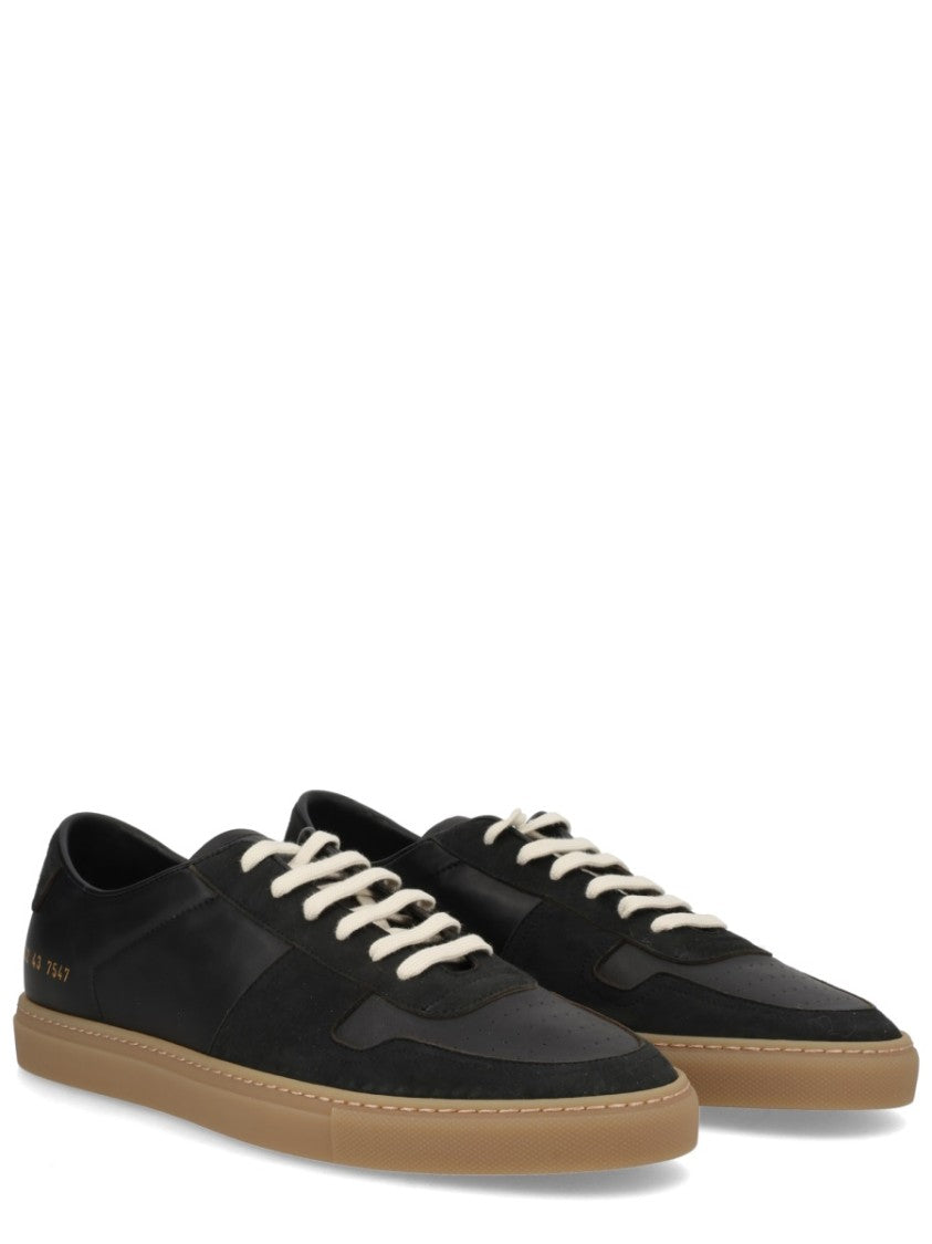 Common Projects Black Bball Suede Accents Low-Top Sneakers