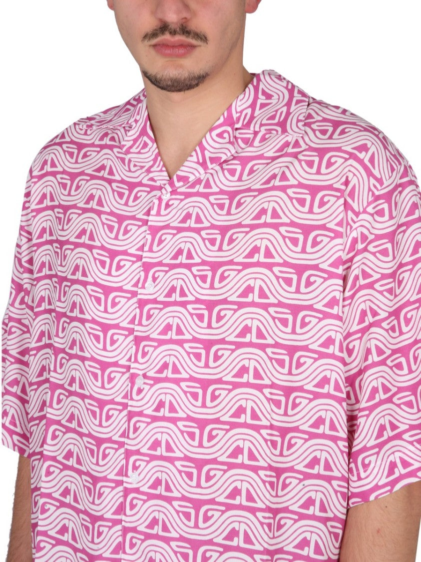Gcds Monogram Waved Shirt