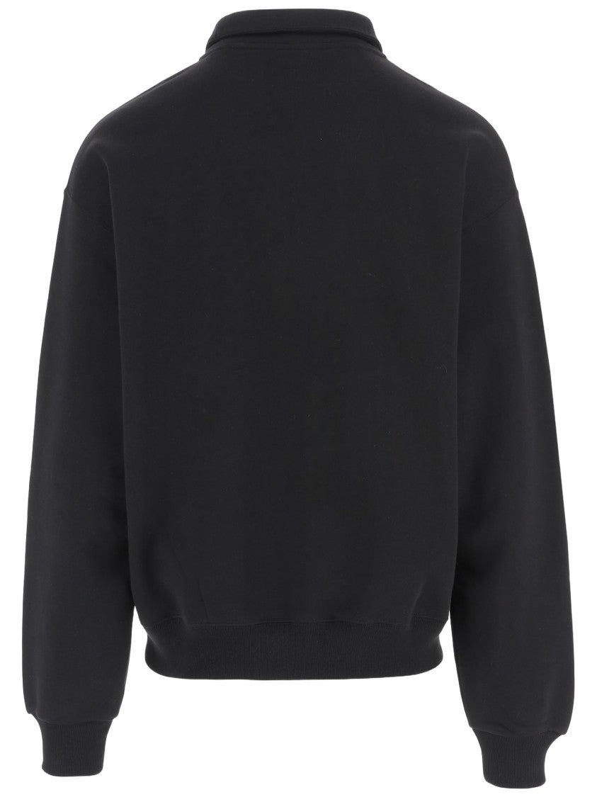 Jacquemus High Collar Cotton Fleece Sweatshirt